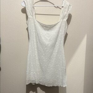 Princess Polly White Textured Dress